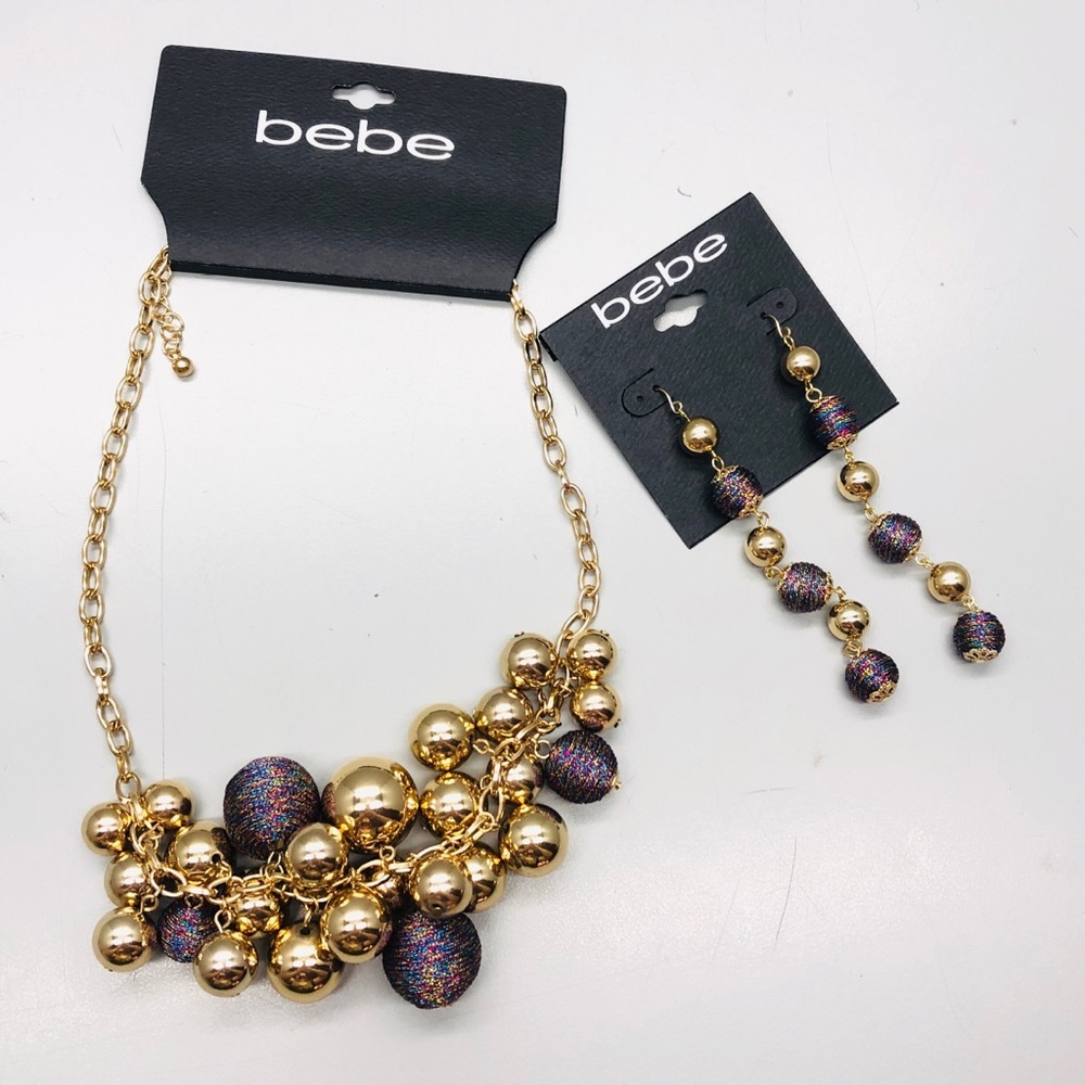 bebe necklace and earring sets